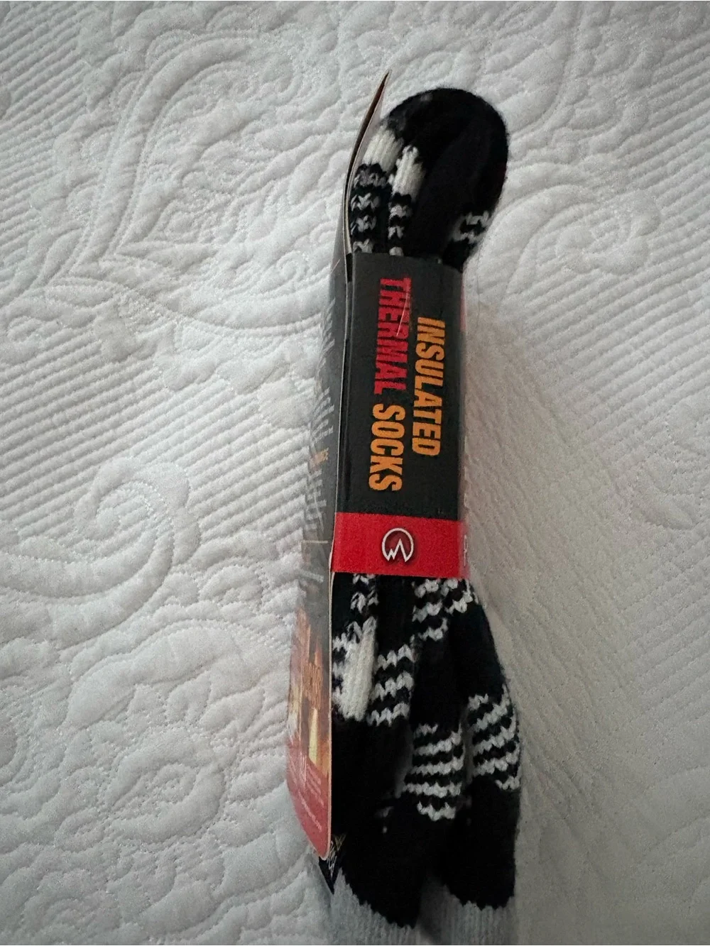 Men’s Insulated Thermal Socks - Black & White